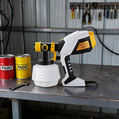 B&Q -  550W Hvlp Multi-Angle Spraying Paint Sprayer With 4 Nozzles