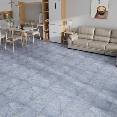 Garden Sanctuary Modern Realistic Stone Texture Self-Adhesive Pvc Flooring 28Pcs 60X30Cm from B&Q