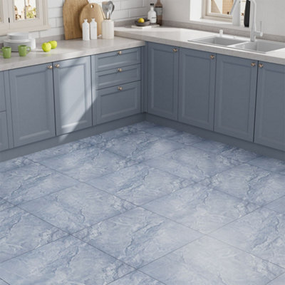 Garden Sanctuary 14Pcs 60X60Cm Stone Pattern Pvc Self-Adhesive Flooring Tiles from B&Q