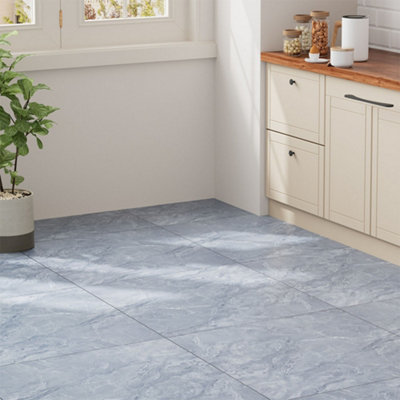 Garden Sanctuary Stylish Realistic Stone Pattern Self-Adhesive Pvc Flooring 8Pcs 80X80Cm from B&Q