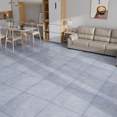 Garden Sanctuary 14Pcs 60X60Cm High-Quality Self-Adhesive Pvc Flooring With Stone Effect from B&Q