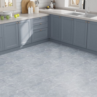 Garden Sanctuary Stylish Realistic Stone Pattern Self-Adhesive Pvc Flooring 28Pcs 60X30Cm from B&Q