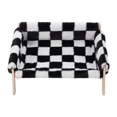 Thehotsale Wooden Frame Pet Sofa With Removable Cover 56Cm W X 45Cm D X 27Cm H from B&Q