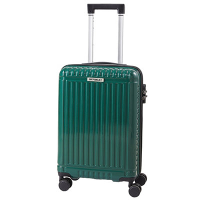 Thehotsale Green Hardside Carry-On Suitcase With Spinner Wheels from B&Q