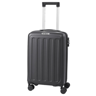 Thehotsale Black Hardside Carry-On Suitcase With Spinner Wheels from B&Q