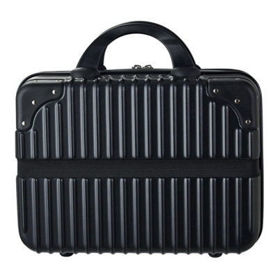 Thehotsale Black Portable Hard Shell Handheld Makeup Travel Case 30Cm W X 16Cm D X 27Cm H from B&Q