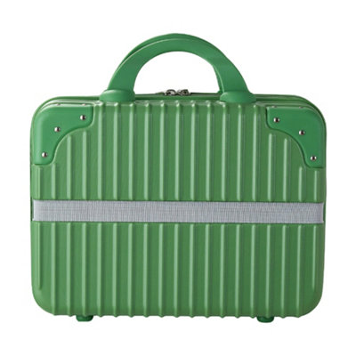 Thehotsale Green Portable Hard Shell Handheld Makeup Travel Case 30Cm W X 16Cm D X 27Cm H from B&Q