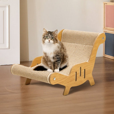 Thehotsale 2 In 1 Cat Scratching Chair And Lounge Bed from B&Q