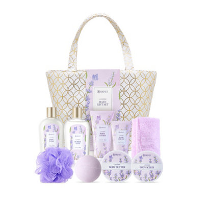 Thehotsale 10 Pcs Lavender-Scented Spa Bath Gift Set from B&Q