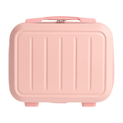 Thehotsale Pink Portable Lightweight Hard Shell Travel Cosmetic Case 28Cm W X 14.5Cm D X 25.5Cm H from B&Q