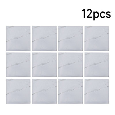 Garden Sanctuary Marble Effect Self Adhesive Pvc Flooring Tiles Scratch Resistant And Smooth 12Pcs 30Cm W X 30 Cm D from B&Q