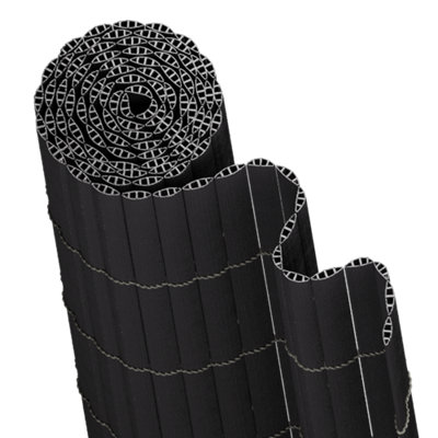 Garden Sanctuary Rods Reinforced Windproof & Waterproof Pvc Privacy Screen 300Cm W X 100Cm D