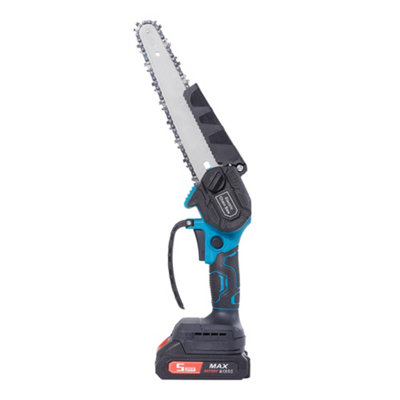 Garden Sanctuary Mini Chainsaw 6 Inch Cordless Battery Powered Chain Saw For Branch Pruning With 2 Battery from B&Q