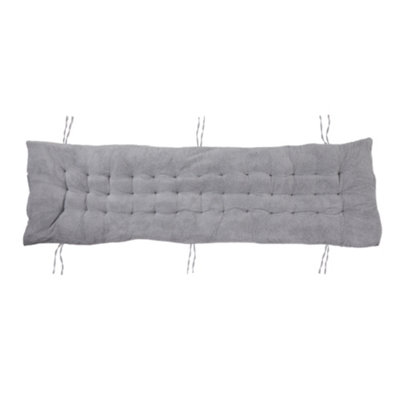 Thehotsale Gray Thickened Sherpa Wool Leisure Cushion Non-Slip Bottom Lounger Cushion 170Cm(W) X 48Cm(D) from B&Q