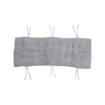 Thehotsale Gray Thickened Sherpa Wool Leisure Cushion Double-Sided Lounger Cushion 110Cm(W) X 40Cm(D) from B&Q