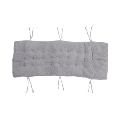 Thehotsale Gray Thickened Sherpa Wool Leisure Double-Sided Cushion Double-Sided Lounger Cushion 125Cm(W) X 48Cm(D) from B&Q