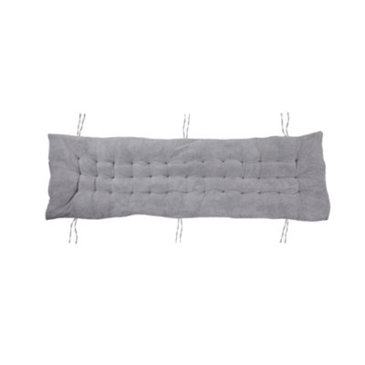 Thehotsale Gray Thickened Sherpa Leisure Double-Sided Cushion Double-Sided Lounger Cushion  160Cm(W) X 50Cm(D) from B&Q