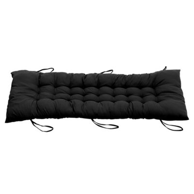 Thehotsale Black Thickened Aloe Vera Cotton And Pearl Cotton Beach Lounge Chair Mat Leisure Chair Mat 48Cm W X 170Cm D X 8Cm H from B&Q