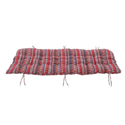Thehotsale Ethnic Style Linen And Pp Cotton Material Leisure Beach Lounge Chair Cushion  48Cm W X 125Cm D X 8Cm H from B&Q