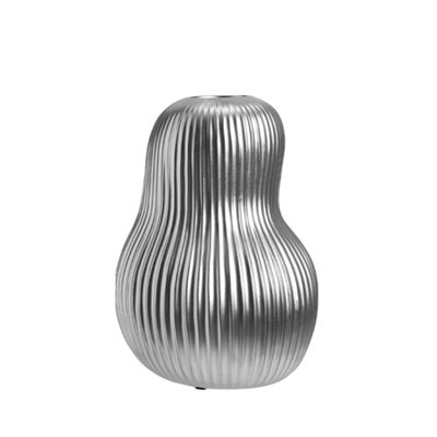 B&Q -  Nordic Silver Simple Art Gourd Porcelain Vase Ornaments Desktop Decoration