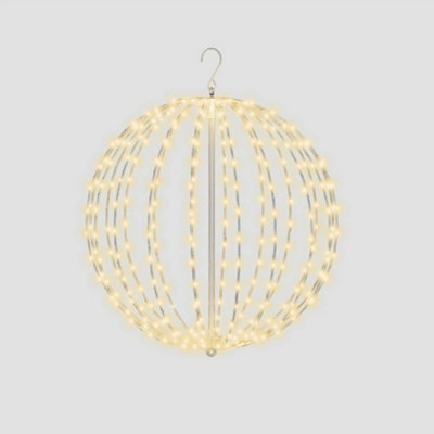 PegdevPdlEnchanting Pre Lit 40Cm Led Sphere With 256 Warm White Micro Leds 5M Lead Timer Indoor Outdoor Décor from B&Q