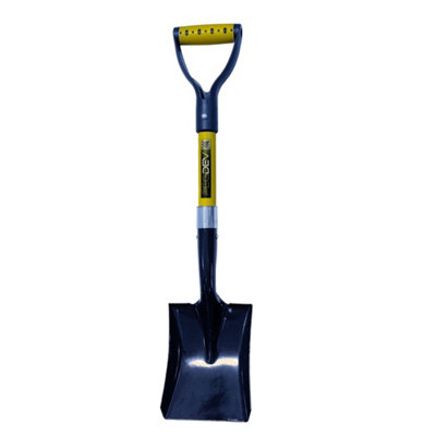 PegdevPdlSquare Mouth Micro Shovel With Fibreglass Handle27.5"SandTopsoilConcrete MixingAnd More from B&Q