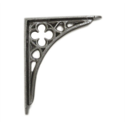 Castelion Single Mini Cast Iron Gothic Shelf Bracket from B&Q