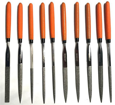 Gobest Gb-0063 Jewellers Diamond Precision Rifler Needle Metal Files Set Of 10 from B&Q