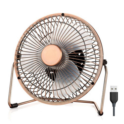 Easyacc Usb Desk Fan 8 Inch Desktop Silent Air Circulator 2 Speeds 360 Rotation Brushless Motor Noiseless For Home And Office from B&Q