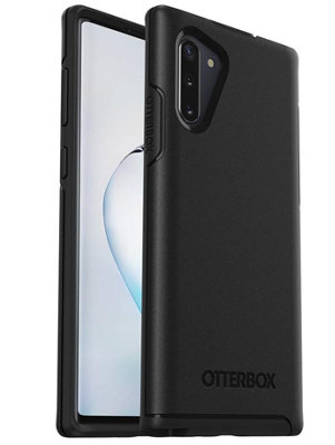 Otterbox For Samsung Note 10, Sleek Drop Proof Protective Case, Symmetry Series, Black