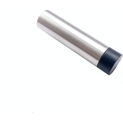 EaiDoor Stop Wall Or Skirting Mounted Satin Stainless Steel 78mm Projection Concealed Fixing from B&Q