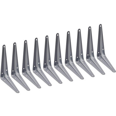 EAI Afit Shelf Bracket London Retro Pattern Kitchen Garage Shed150X125X38X1mmSilverPack Of 10 from B&Q