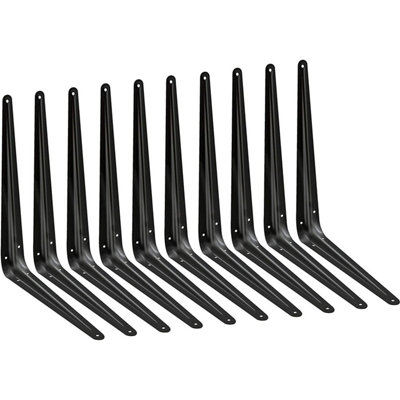 EAI Afit Shelf Bracket London Retro Pattern Kitchen Garage Shed300X250X45X1mmBlackPack Of 10 from B&Q