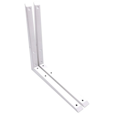Eai Strong Shelf Bracket Mitre Reinforced Hi-Load Pattern200 X 200mmWhitePack Of 2
