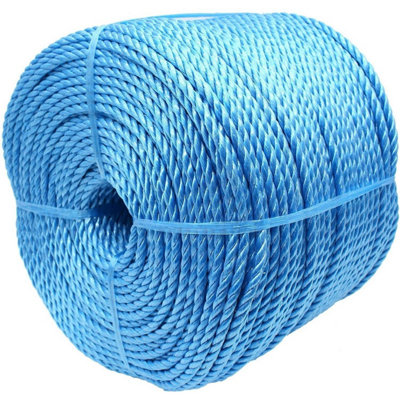 Eai Blue Rope Polypropylene Strong Poly  General Purpose Rope6mm X 220Metres from B&Q