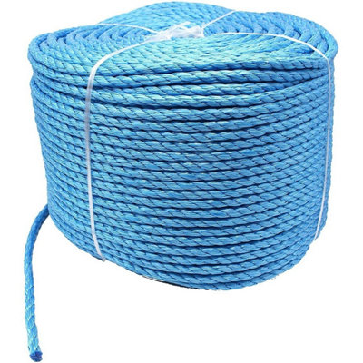Eai Blue Rope Polypropylene Strong Poly  General Purpose Rope10mm X 220Metres from B&Q