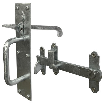 Eai Suffolk Thumb Latch Garden Gate Cottage Catch With Fixings 205 X45mm Galvanised from B&Q