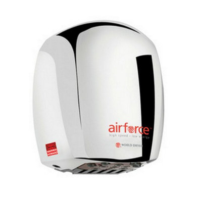 Warner Howard Airforce Mk Iii 1.1Kw Hand Dryer J48-970Polished Chrome Bc0326 from B&Q