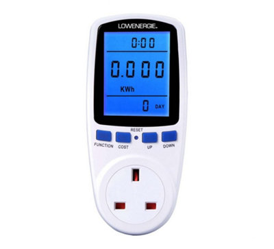 Lowenergie Large Screen Plug In Energy MonitorPack Of 2 from B&Q