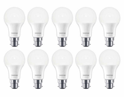Lowenergie 100W Equivalent Led Bulb 10W B22 Day White 6500KPack Of 10 from B&Q
