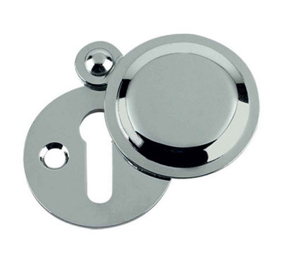 B&Q -  Victorian Keyhole Covered Escutcheon32mmChrome Effect  Finish