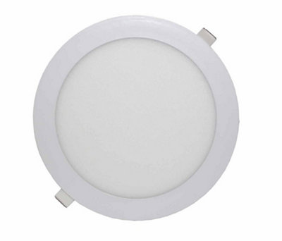Lowenergie 24W Led Panel LightRound 6000KCool WhitePack Of 8 from B&Q