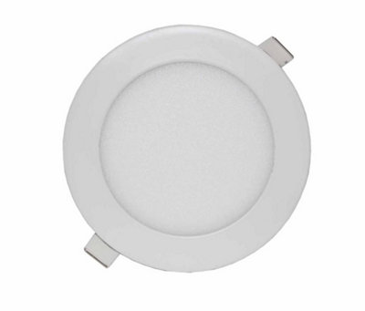 Lowenergie 12W Led Panel LightRound 6000KCool WhitePack Of 8 from B&Q