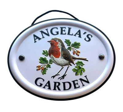 B&Q -  Decorative Bird Garden SignAngela's Garden