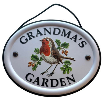 B&Q -  Decorative Bird Garden SignGrandma's Garden