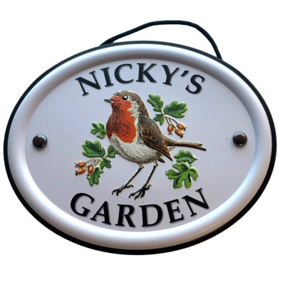 B&Q -  Decorative Bird Garden SignNicky's Garden