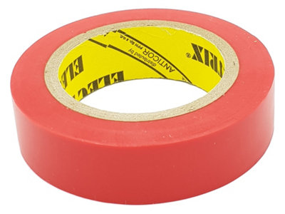 Pepte Red Electrical Waterproof Insulation Insulating Tape 15mm X 10M from B&Q