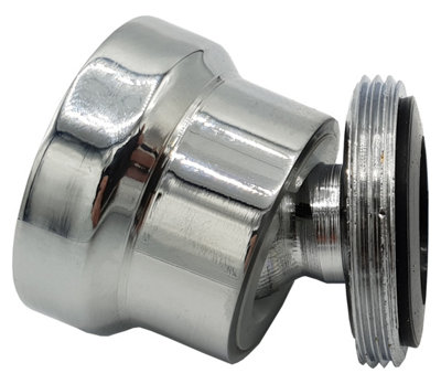 B&Q -  24mm Mxf Tap Aerator Rotatable Faucet 25mm Long Extension Adjustable Angle