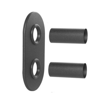 PEPTE Graphite Collar +2X Pex Connectors Set Radiator Masking Decorative Heater Cover from B&Q