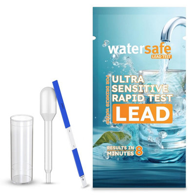 B&Q -  Water Lead Test Kit Ws-207 (Single) Easy & Accurate Diy Home Testing For Tap & Well Water